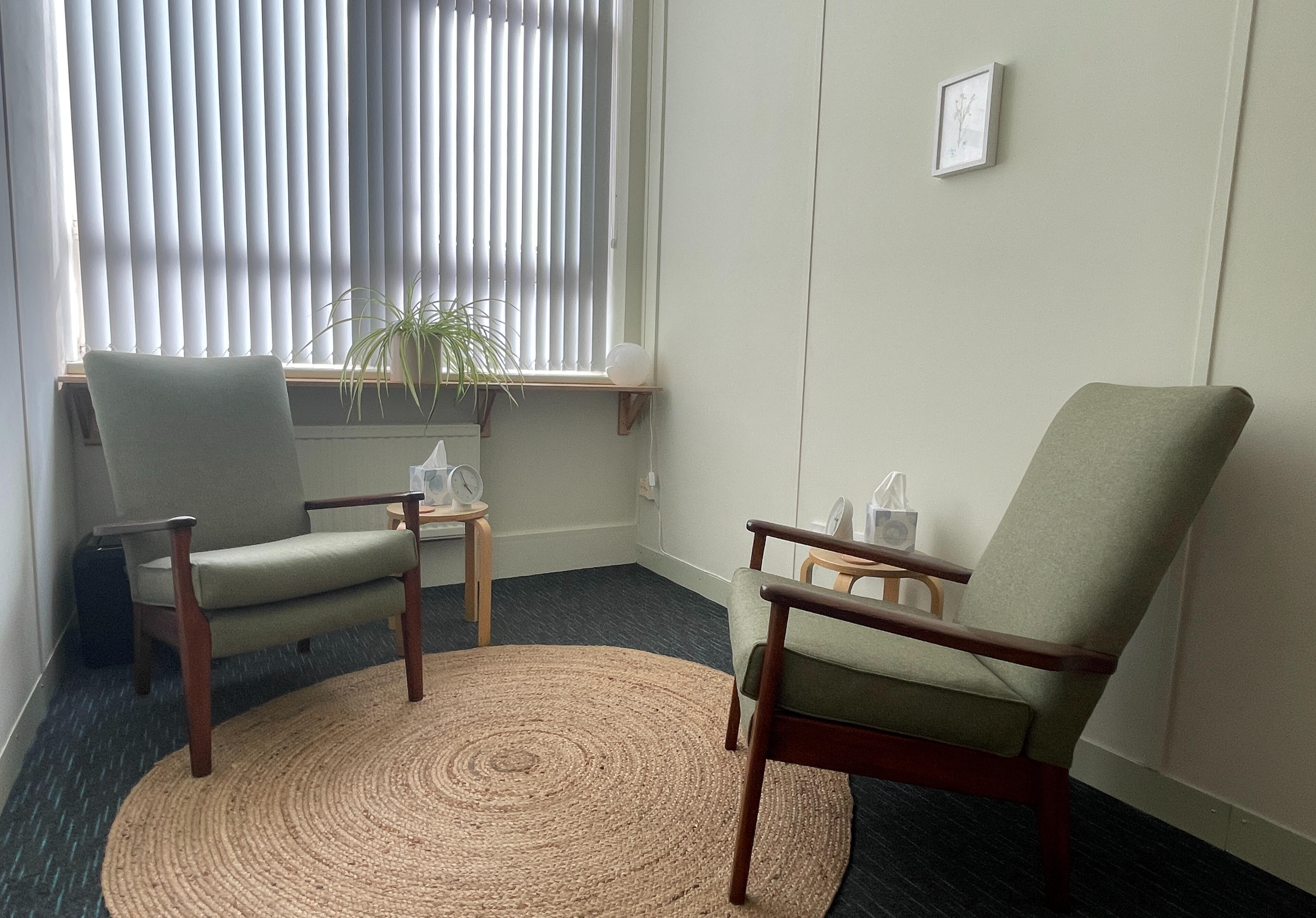 In-person sessions take place in my counselling room at St. George's Works, 51 Colegate, Norwich NR3 1DD — a quiet, accessible space with step-free access in central Norwich.